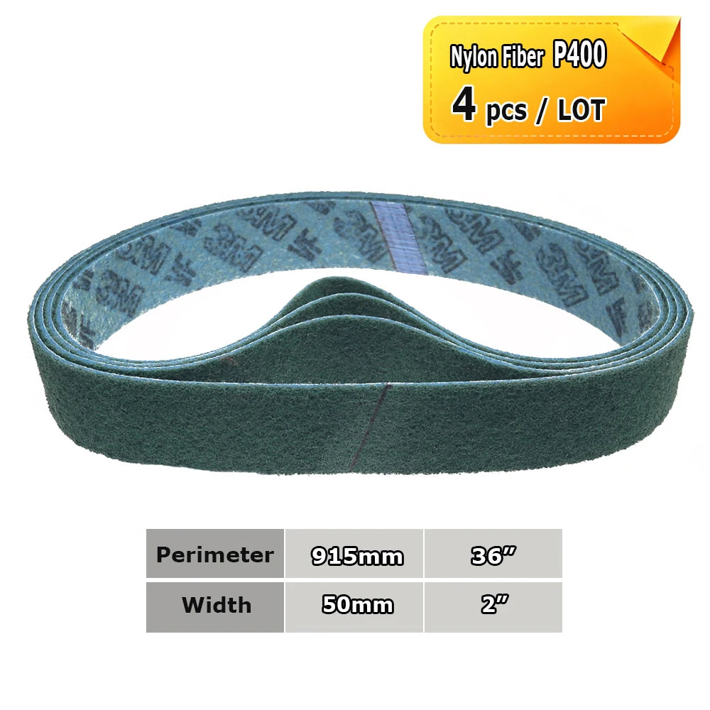 915x50mm Sanding Polishing Belts 2x36“ Abrasive Bands, Non-woven Nylon Fiber, Wool Felt, 305EA A3 A5, 237AA A6 A16 A30 A65