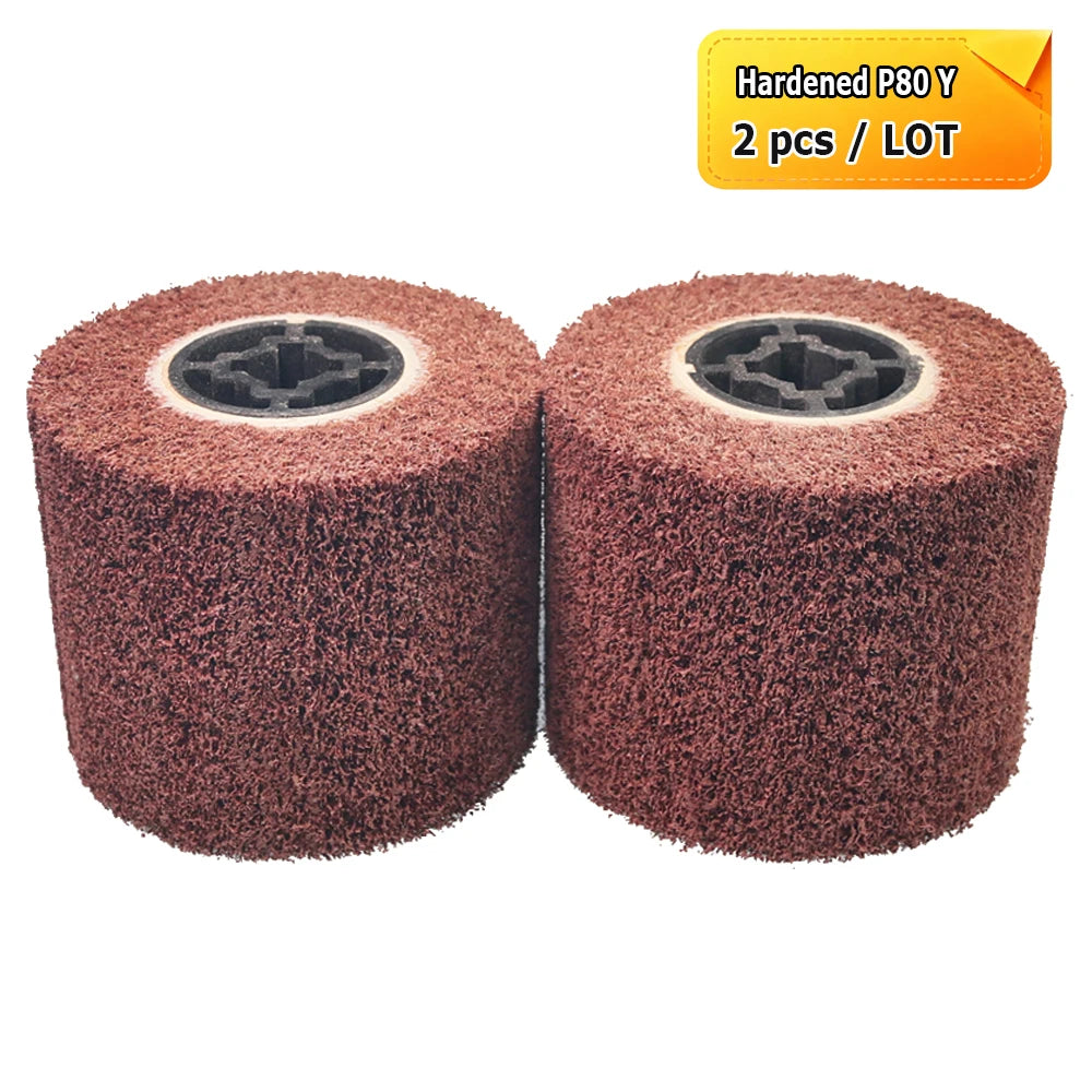 120x100x19mm Drum Polishing Wheel Stainless Steel Wire drawing Brush - Non-woven, Poly Strip, Felt, Cotton, Steel Wire,Hemp