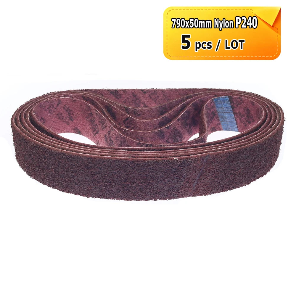 790x50mm Sanding Sleeves Belts for 250x50mm Expander Wheel Zirconia Ceramic Non-woven for Metal Wood Plastic Grinding Polishing