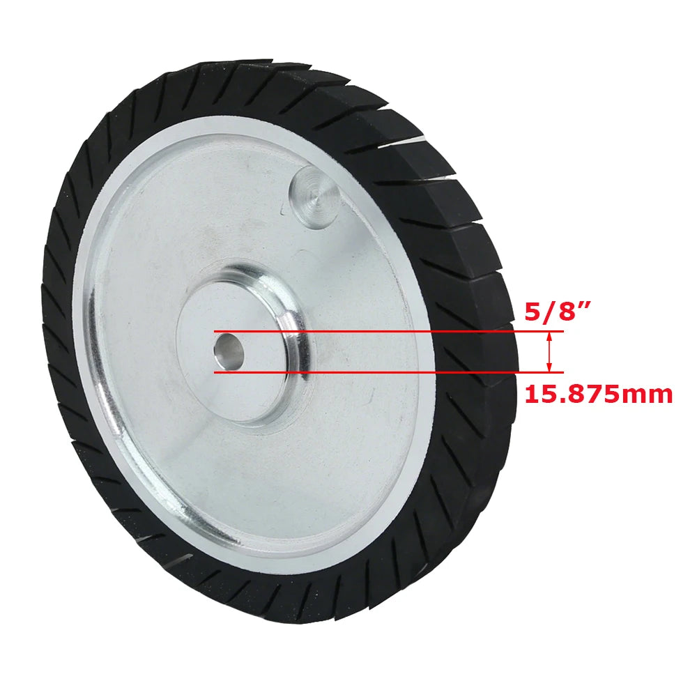 1x30 in. Abrasive Belt Expansion Wheel 242x25mm Rubber Centrifugal Wheel Bench Grinder Accessories
