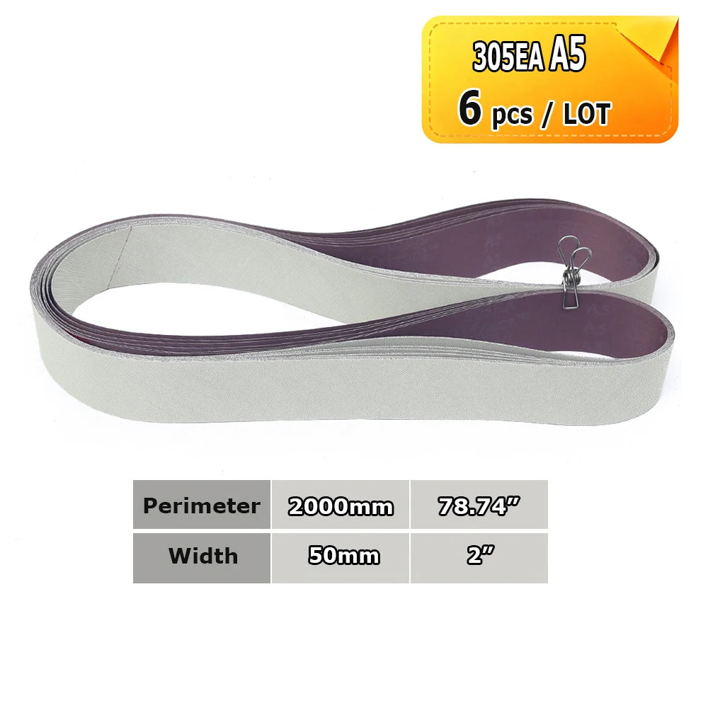 2000x50mm Polishing Sanding Belts Belt Grinder Accessories, Non-woven Nylon Fiber, Wool Felt, 305EA A3 A5, 237AA A6 A16 A30 A65