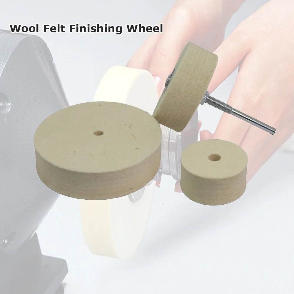 2"-5" Mini Abrasive Grinding Wheel Bench Grinder Ceramic Unitized Fiber Cotton Felt Polishing Finishing Wheel
