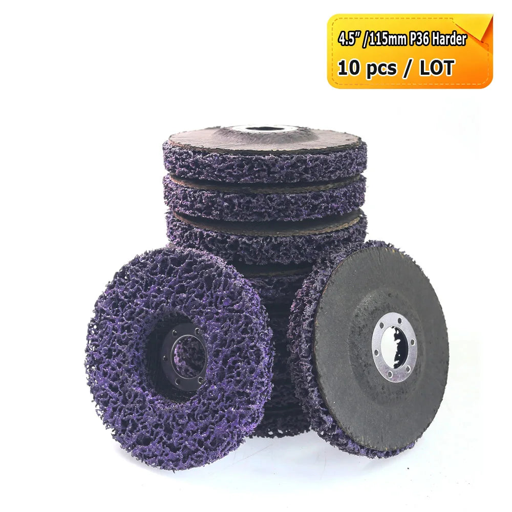 4.5" 115mm Angle Grinder Flap Grinding Discs Abrasive Wheels Non-woven, Nylon Fiber, Zirconia, Felt, Poly Strip