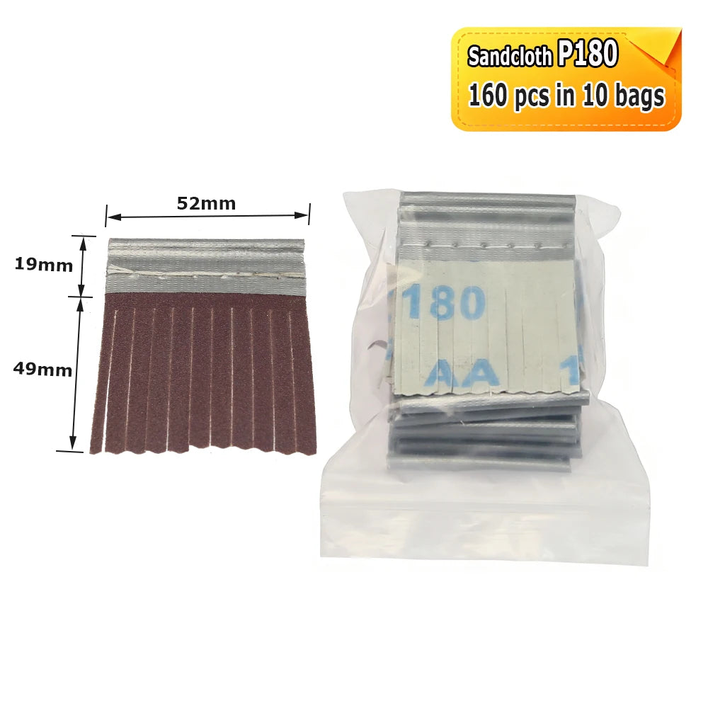7" 180mm M16 Woodworking Polishing Wheel for Door Cabinet Panel, Sisal Sand Cloth Strips Brushes