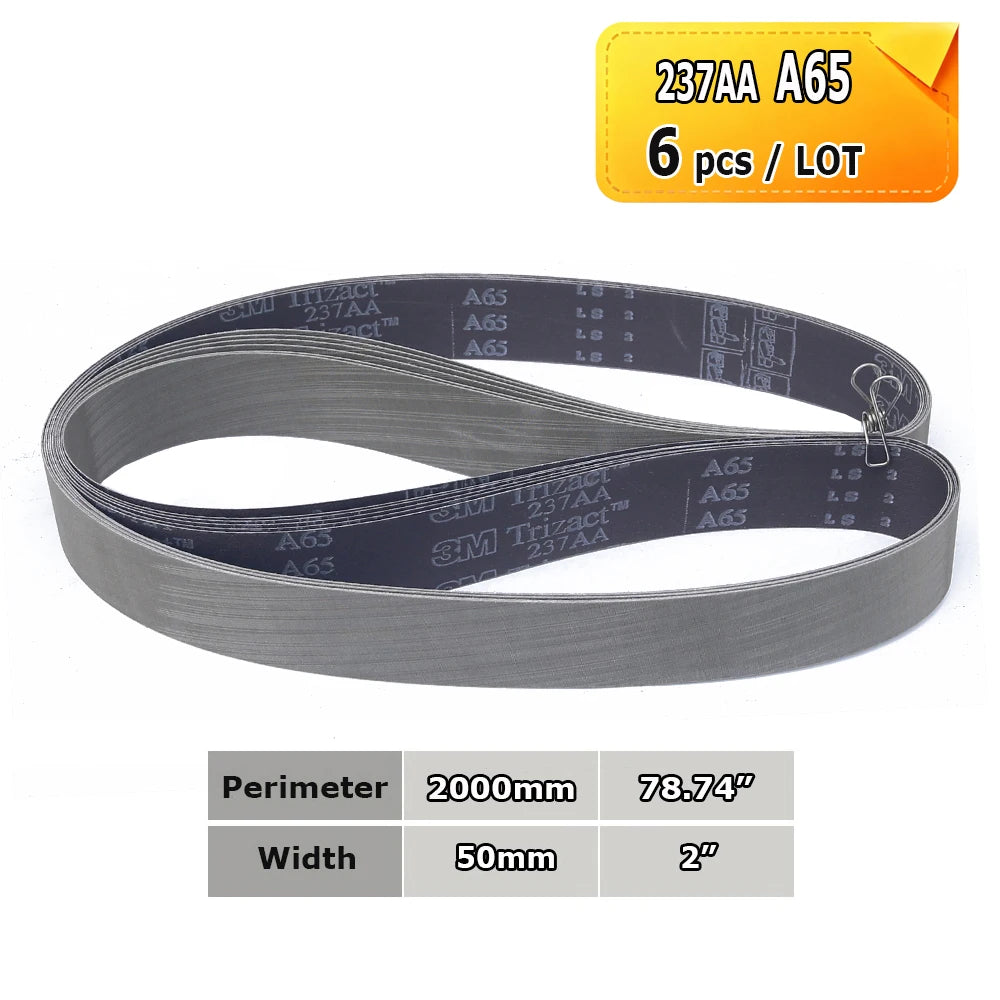 2000x50mm Polishing Sanding Belts Belt Grinder Accessories, Non-woven Nylon Fiber, Wool Felt, 305EA A3 A5, 237AA A6 A16 A30 A65