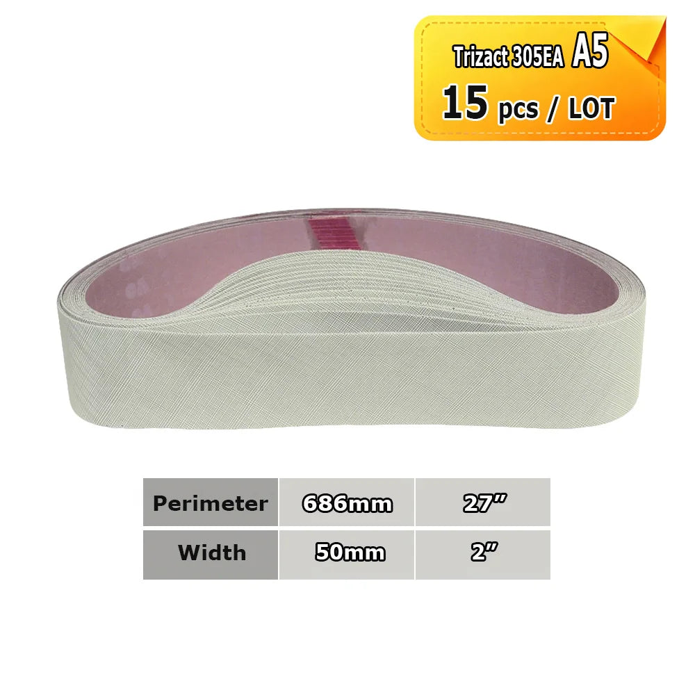 686x50mm Abrasive Polishing Belts 2"x27" Sanding Bands Trizact Non-woven Wool Felt for Precision Fine Mirror Polishing