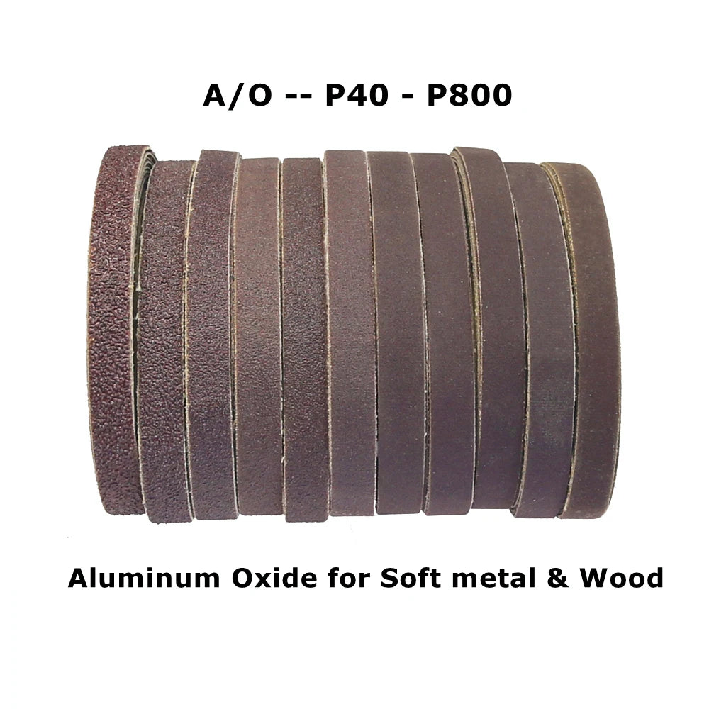330x10mm Sanding Bands Belts Mini Portable Belt Sander Grinder Accessories AO ZA Non-woven Nylon for Metal Wood Polishing