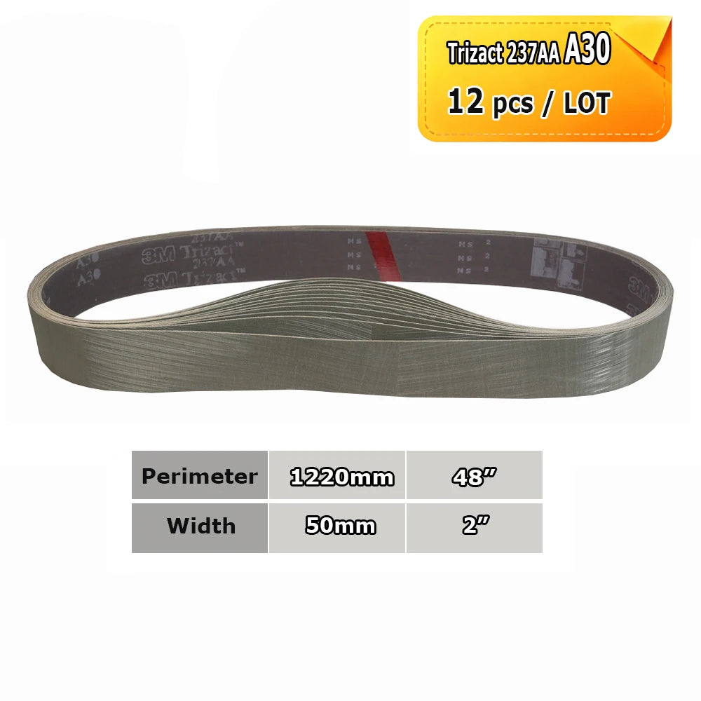 2x48" Grinder Polishing Belts 1220x50mm Sanding Bands, Non-woven Nylon Fiber, Wool Felt, 305EA A3 A5, 237AA A6 A16 A30 A65