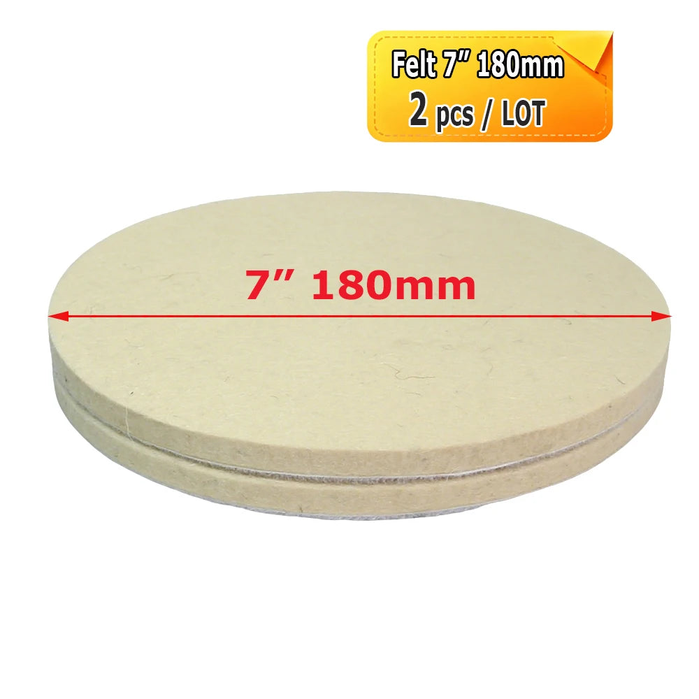 2" - 7" Abrasive Sanding Discs Black Poly Strip P36 Non-woven Polishing Pad P180 P320 P600 Wool Felt Buffing Disk Wax
