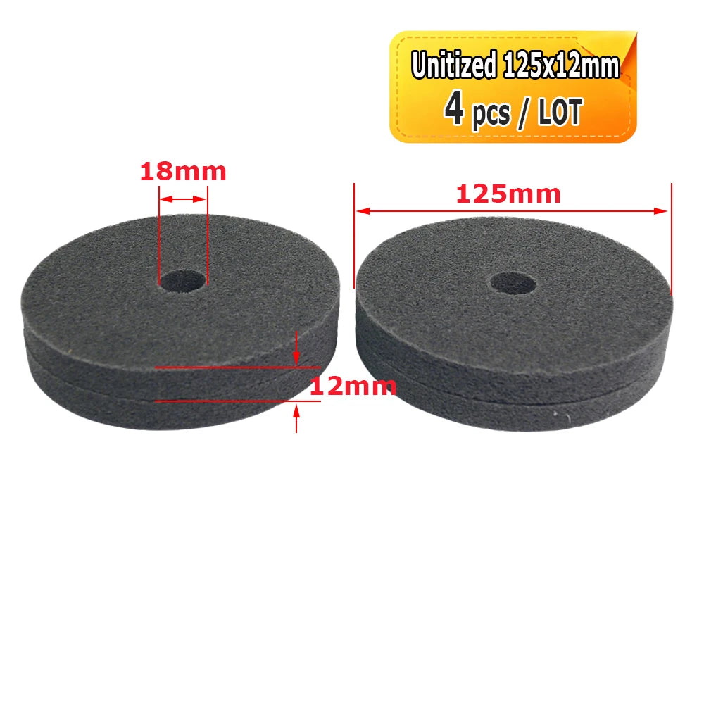 2"-5" Mini Abrasive Grinding Wheel Bench Grinder Ceramic Unitized Fiber Cotton Felt Polishing Finishing Wheel