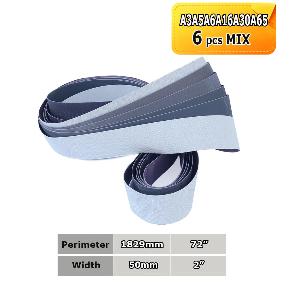 2x72" Abrasive Sanding Belts 1829x50mm, Non-woven Nylon Fiber, Wool Felt, 305EA A3 A5, 237AA A6 A16 A30 A65
