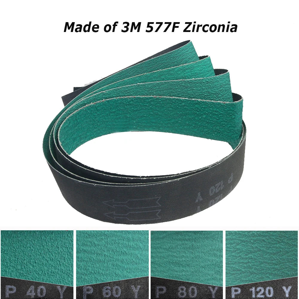 1220x50mm Abrasive Sanding Belts 2x48", Ceramic, Zirconia, Aluminum Oxide for Metal Wood Grinding Polishing