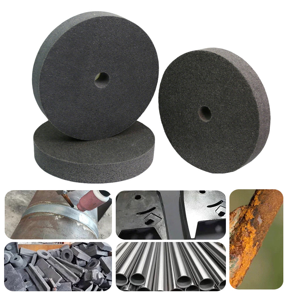 6"x1" Unitized Nylon Fiber Polishing Wheel 3P/5P/7P/9P/12P for Stainless Steel Aluminum Metal Heavy-Duty Deburring Surface Prep