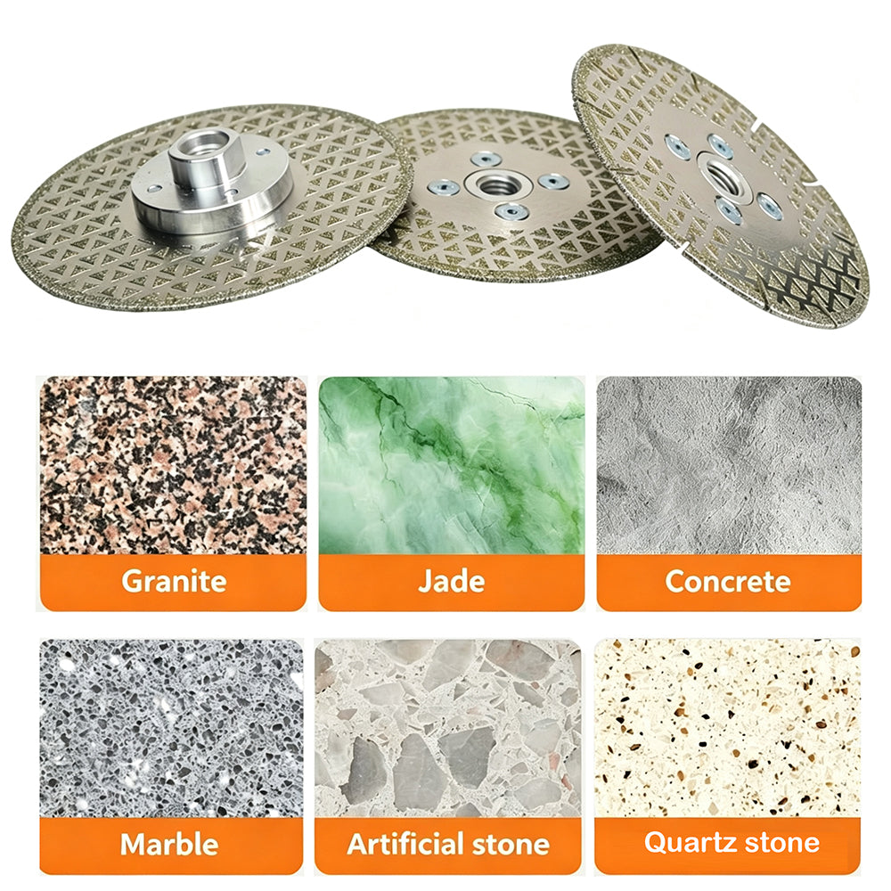 4.5"/5"*M14 Starry Sky Electroplated Diamond Cutting Disc Ultra Sharp Saw Blade for Ceramic Tile Marble Granite Concrete Brick