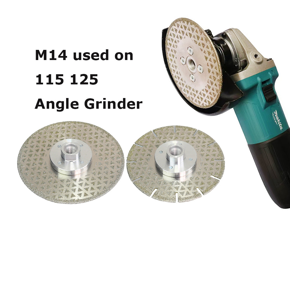 4.5"/5"*M14 Starry Sky Electroplated Diamond Cutting Disc Ultra Sharp Saw Blade for Ceramic Tile Marble Granite Concrete Brick